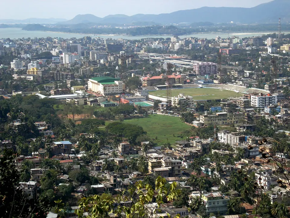 City skyline of Guwahati, Assam