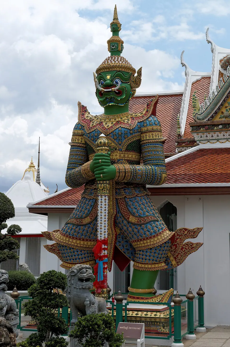 Wat Arun temple beside the Chao Phraya river in Bangkok, Thailand