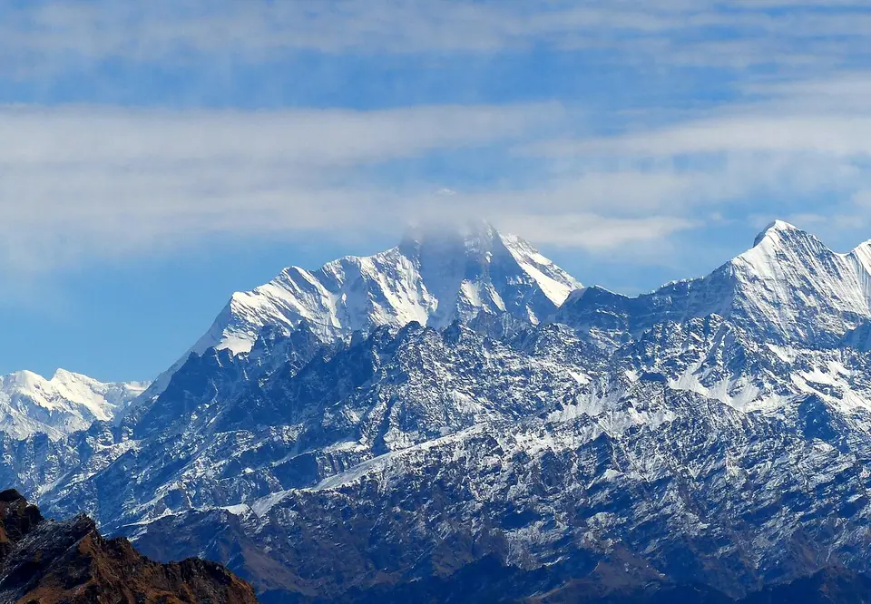 Nanda Devi peak in the Uttarakhand Himalaya